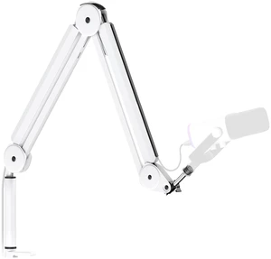 Mic Arm Microphone Boom Arm Cable Management for Blue Yeti, White | Desk Mount, for Shure Fifine, Professional Appearance, Extendable, Horizontal Reach 32.3", 3.5 lb Weight Capacity, Heavy-Duty Mic Arm Microphone Boom Arm Cable Management for Blue Yeti, White | Desk Mount, for Shure Fifine, Professional Appearance, Extendable, Horizontal Reach 32.3", 3.5 lb Weight Capacity, Heavy-Duty