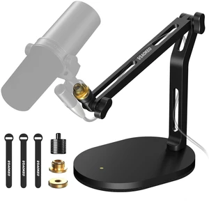 Mic Stand,Desk Mount Desktop Microphone Arm with 3/8" to 5/8" Adapter,Compatible Blue Yeti,HyperX QuadCast,SoloCast,Shure SM7B,MV7X Mic Stand,Desk Mount Desktop Microphone Arm with 3/8" to 5/8" Adapter,Compatible Blue Yeti,HyperX QuadCast,SoloCast,Shure SM7B,MV7X