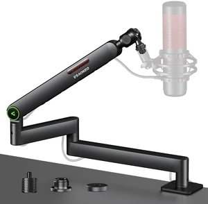 Microphone Arm,AK-59i Desk Low Profile Mic Boom Arm Stand | With 3/8" to 5/8" Adapter and 3/8" to 1/4"Adapter Suitable For Blue Yeti,HyperX QuadCast,SoloCast,Elgato Wave,Etc Microphone Arm,AK-59i Desk Low Profile Mic Boom Arm Stand | With 3/8" to 5/8" Adapter and 3/8" to 1/4"Adapter Suitable For Blue Yeti,HyperX QuadCast,SoloCast,Elgato Wave,Etc