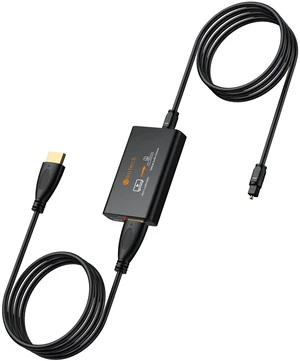 ARC/eARC Audio Extractor, HDMI ARC Audio to Optical Extractor | with Supports PCM 2.0, Dolby 5.1, DTS 5.1, 24bit/192kHz, Plug and Play, Suitable for TV, Home Cinema & Legacy Audio Systems ARC/eARC Audio Extractor, HDMI ARC Audio to Optical Extractor | with Supports PCM 2.0, Dolby 5.1, DTS 5.1, 24bit/192kHz, Plug and Play, Suitable for TV, Home Cinema & Legacy Audio Systems