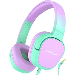 Kids Headphones with Safe Volume Limited for School (GreenPurple) | 3.5mm Wired, Foldable, Stereo Sound On-Ear Headset for iPad Computer Boys Girls Kids Headphones with Safe Volume Limited for School (GreenPurple) | 3.5mm Wired, Foldable, Stereo Sound On-Ear Headset for iPad Computer Boys Girls