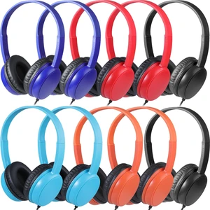 Classroom Headphones Bulk 10 Pack Mutli Colors for School Kids, Class Sets Headsets for Students (Durable,Leather Earcup, Noise Reducing, Comfortable, Easy-to-Clean) Classroom Headphones Bulk 10 Pack Mutli Colors for School Kids, Class Sets Headsets for Students (Durable,Leather Earcup, Noise Reducing, Comfortable, Easy-to-Clean)