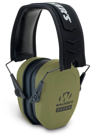 Razor Slim Passive Earmuff - Ultra Low-Profile Earcups - Olive Dark Green, One Size Razor Slim Passive Earmuff - Ultra Low-Profile Earcups - Olive Dark Green, One Size