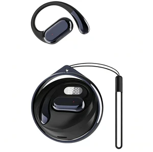Wireless Bluetooth Earphones, Rotatable Digital Display Ear Hook Headphones with Lanyard Hole, Bluetooth 5.3 Chip, Long Battery Life, IP Daily Waterproof Stereo Headset for Sports Running