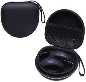 Headphone Case for JLab/Skullcandy/TOZO/Beats/Soundcore Headphones, Black | for Soundcore Q20/Q20i/Q30/Space 2, JLab JBuds Lux ANC/Go Lux ANC, JBL, KVIDIO, TOZO HT3, Bose QC, BERIBES, Picun Headphones Headphone Case for JLab/Skullcandy/TOZO/Beats/Soundcore Headphones, Black | for Soundcore Q20/Q20i/Q30/Space 2, JLab JBuds Lux ANC/Go Lux ANC, JBL, KVIDIO, TOZO HT3, Bose QC, BERIBES, Picun Headphones