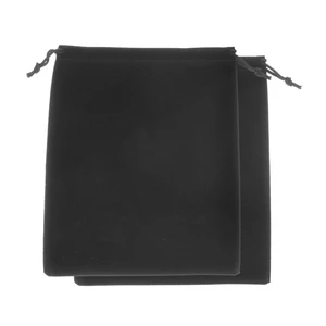 2pcs Headphone Pouch, Headset Carrying Bag, Portable Headphone Storage Protection Travel Pouch, Soft Drawstring Velvet Over-Ear Headphones Bag for Classroom, Black, M 2pcs Headphone Pouch, Headset Carrying Bag, Portable Headphone Storage Protection Travel Pouch, Soft Drawstring Velvet Over-Ear Headphones Bag for Classroom, Black, M