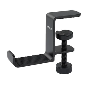 Under Desk Headphone Hanger, Aluminum Headphone Stand,Headset Holder Space-Saving for Bag/Backpack/GamingHeadphone, Black Under Desk Headphone Hanger, Aluminum Headphone Stand,Headset Holder Space-Saving for Bag/Backpack/GamingHeadphone, Black