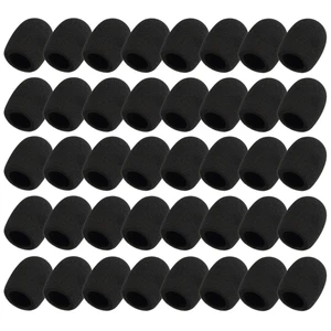 40 Pack Foam Mic Covers Handheld Microphone Windscreen Black Mic Sponge Foam Cover Shield 40 Pack Foam Mic Covers Handheld Microphone Windscreen Black Mic Sponge Foam Cover Shield