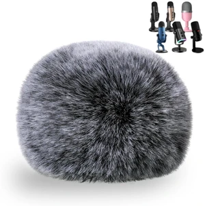 Blue Yeti Pop Filter, Furry Microphone Foam Windscreen Cover | Fits Yeti, Yeti X, Yeti Nano, Yeti Pro, ZealSound K66, AM8, A6T, SoloCast, Razer Seiren Mini & USB Mics for Podcasting, Black Blue Yeti Pop Filter, Furry Microphone Foam Windscreen Cover | Fits Yeti, Yeti X, Yeti Nano, Yeti Pro, ZealSound K66, AM8, A6T, SoloCast, Razer Seiren Mini & USB Mics for Podcasting, Black