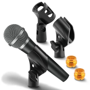 3 PCS Microphone Clip Holder with 5/8" Male to 3/8" Female Screw Adapter | Universal Microphone Clip Holder, Adjustable Mic Holder for Stand 5/8" to 3/8" Adapter for Wired Wireless Microphones 3 PCS Microphone Clip Holder with 5/8" Male to 3/8" Female Screw Adapter | Universal Microphone Clip Holder, Adjustable Mic Holder for Stand 5/8" to 3/8" Adapter for Wired Wireless Microphones