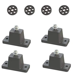 Anti-Vibration Shock Absorbing Rubber Mounting Bracket for Ductless Mini Split Air Conditioner Condensers Anti-Vibration Shock Absorbing Rubber Mounting Bracket for Ductless Mini Split Air Conditioner Condensers
