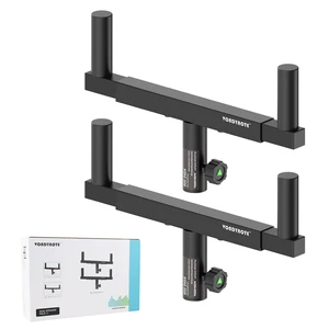 Set of 2 Dual Speaker Mount Bar Speaker Pole Bracket Adjust Width | 35mm Pole Mount, Dual Speaker Mounting Fork, Dual Mount Speaker Bracket, Adjustable Set of 2 Dual Speaker Mount Bar Speaker Pole Bracket Adjust Width | 35mm Pole Mount, Dual Speaker Mounting Fork, Dual Mount Speaker Bracket, Adjustable