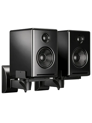 Speaker Wall Mount Adjustable for Large Bookshelf Speaker Mounts | Swivel Speaker Wall Mounts with Surround Sound, Tilt Speaker Shelf For Living Room Up to 55lbs, 2 Packs, Black Speaker Wall Mount Adjustable for Large Bookshelf Speaker Mounts | Swivel Speaker Wall Mounts with Surround Sound, Tilt Speaker Shelf For Living Room Up to 55lbs, 2 Packs, Black