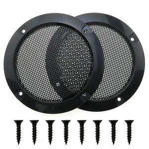 2pcs Cold Rolled Steel Loudspeaker Net Cover 3" Grill Cover with Mounting Screws for DIY Speaker and Car Speaker 2pcs Cold Rolled Steel Loudspeaker Net Cover 3" Grill Cover with Mounting Screws for DIY Speaker and Car Speaker