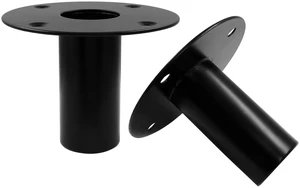 2 pcs Speaker Stand Top Bracket, 107 * 85mm/4.25 * 3.3 Inch | Metal Speaker Mounts Hat, Black Studio Speaker Mount for Stand Pole 2 pcs Speaker Stand Top Bracket, 107 * 85mm/4.25 * 3.3 Inch | Metal Speaker Mounts Hat, Black Studio Speaker Mount for Stand Pole