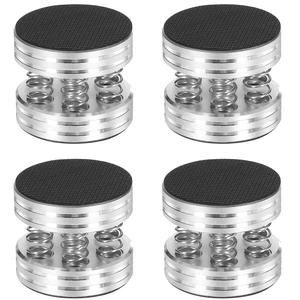 Speaker Spikes with 3M Non-Slip Ruber Mat 44x40mm Silver,4pcs Shockproof Stand Feet for Audio Speaker Subwoofer Turntable DAC (Aluminum Silver) Speaker Spikes with 3M Non-Slip Ruber Mat 44x40mm Silver,4pcs Shockproof Stand Feet for Audio Speaker Subwoofer Turntable DAC (Aluminum Silver)
