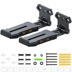 Soundbar Wall Mount Bracket for Samsung, Sony, LG, Vizio, Bose, JBL and More Sound Bar Mounts Under TV, Depth Adjustable 3.8-6.5, Hold up to 38 lbs, Soundbar Shelf, Black Soundbar Wall Mount Bracket for Samsung, Sony, LG, Vizio, Bose, JBL and More Sound Bar Mounts Under TV, Depth Adjustable 3.8-6.5, Hold up to 38 lbs, Soundbar Shelf, Black