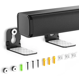 Soundbar Wall Mounts for Ultra Slim Sound bar Mounts Up to 3.5" Depth&10Lbs | Soundbar Mount Under TV for Samsung, Sony, LG, Vizio, Bose, Roku Space Saving, Anti-slip & Hold Firmly Soundbar Wall Mounts for Ultra Slim Sound bar Mounts Up to 3.5" Depth&10Lbs | Soundbar Mount Under TV for Samsung, Sony, LG, Vizio, Bose, Roku Space Saving, Anti-slip & Hold Firmly