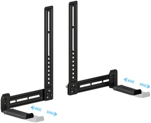 Sound Bar Mounts Under TV,Depth Adjustable 3.8-6.5,Up to 22lbs | Soundbar bracket for Samsung,Bose,Vizio,Sony,Sonos and More,L-Brackets with Non-Slip and Impact-Resistant EVA. Sound Bar Mounts Under TV,Depth Adjustable 3.8-6.5,Up to 22lbs | Soundbar bracket for Samsung,Bose,Vizio,Sony,Sonos and More,L-Brackets with Non-Slip and Impact-Resistant EVA.