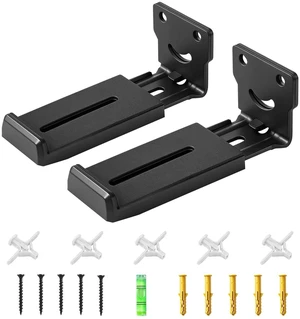 Soundbar Wall Mount Bracket -Universal Soundbar Mount&Soundbar Shelf for Samsung,Bose,Vizio,LG,Sony,JBL and More,Hold up to 66LBS,Depth Adjustable 4.09-7.28,All-Metal Sturdy Design Soundbar Wall Mount Bracket -Universal Soundbar Mount&Soundbar Shelf for Samsung,Bose,Vizio,LG,Sony,JBL and More,Hold up to 66LBS,Depth Adjustable 4.09-7.28,All-Metal Sturdy Design