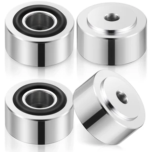 4PCS Aluminum Alloy Speaker Isolation Feet, Turntable Isolation Pad | Reduce Vibration & Resonance | Speaker Spike Pads with Non-Slip Rubber Ring | For Amplifier HiFi Devices Recorder CD | Silver 4PCS Aluminum Alloy Speaker Isolation Feet, Turntable Isolation Pad | Reduce Vibration & Resonance | Speaker Spike Pads with Non-Slip Rubber Ring | For Amplifier HiFi Devices Recorder CD | Silver