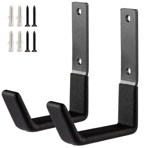 Heavy Duty Wall Mount Hooks, Utility Hooks, Tool Organizer - Steel Garden/Garage Hose Hanger U Hooks (2, Small) Heavy Duty Wall Mount Hooks, Utility Hooks, Tool Organizer - Steel Garden/Garage Hose Hanger U Hooks (2, Small)