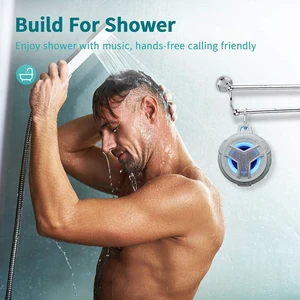 Bluetooth Shower Waterproof Speaker Portable Gifts for Kayak Teens | IP67 Small Mini Speakers with LED Light, Floating, 2000mAh, True Wireless Stereo for Hiking, Beach, Stuff for Boys Men-Black Gray Bluetooth Shower Waterproof Speaker Portable Gifts for Kayak Teens | IP67 Small Mini Speakers with LED Light, Floating, 2000mAh, True Wireless Stereo for Hiking, Beach, Stuff for Boys Men-Black Gray