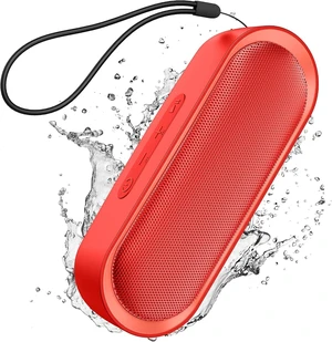 Bluetooth Speakers, Waterproof Portable Speakers with TWS, 24 Playtime, Stereo Sound, Wireless for Home Shower Pool Beach Outdoor Red Bluetooth Speakers, Waterproof Portable Speakers with TWS, 24 Playtime, Stereo Sound, Wireless for Home Shower Pool Beach Outdoor Red