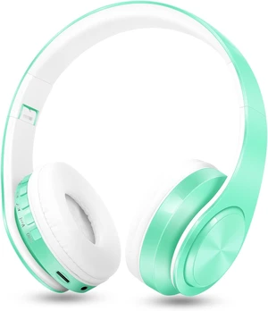 V5.3 Bluetooth Headphones Over-Ear Wireless Stereo Headset, Pink | Foldable,Micro SD/TF,FM for Cell Phone,PC,Soft Earmuffs & Light Weight for Prolonged Wearing Green V5.3 Bluetooth Headphones Over-Ear Wireless Stereo Headset, Pink | Foldable,Micro SD/TF,FM for Cell Phone,PC,Soft Earmuffs & Light Weight for Prolonged Wearing Green