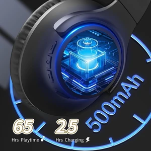 Bluetooth Headphones Wireless Over Ear Headsets 65H Playtime | Deep Bass, HiFi Stereo, Bluetooth 6.0, Microphone, Comfortable Fit, Foldable, Lightweight, Low Latency for Travel Home Office Black Bluetooth Headphones Wireless Over Ear Headsets 65H Playtime | Deep Bass, HiFi Stereo, Bluetooth 6.0, Microphone, Comfortable Fit, Foldable, Lightweight, Low Latency for Travel Home Office Black