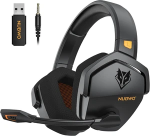 Wireless Gaming Headset with Mic for Ps5 Ps4 PC, Zero Interference, 100-Hour Battery All-Day Play, 23ms Sync for Fortnite & Call of Duty/FPS Gamers, Triple Mode All Devices Compatible - Red Orange Wireless Gaming Headset with Mic for Ps5 Ps4 PC, Zero Interference, 100-Hour Battery All-Day Play, 23ms Sync for Fortnite & Call of Duty/FPS Gamers, Triple Mode All Devices Compatible - Red Orange