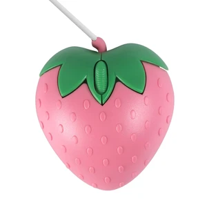 Wired Mouse Cute Pink Fruit Strawberry Shape Mice, Silent Portable Lightweight USB Girly Optical Corded Mice for Chromebook PC Laptop Mac Computer Desktop Notebook Kids Girl Women Office School Gift Wired Mouse Cute Pink Fruit Strawberry Shape Mice, Silent Portable Lightweight USB Girly Optical Corded Mice for Chromebook PC Laptop Mac Computer Desktop Notebook Kids Girl Women Office School Gift