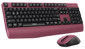 COE200 Wireless Bluetooth Keyboard and Mouse Combo with Wrist Rest | USB/Bluetooth multi-device switching, quiet clicks, full-size ergonomic set for PC, laptop, Mac, and MacBook, Black Red COE200 Wireless Bluetooth Keyboard and Mouse Combo with Wrist Rest | USB/Bluetooth multi-device switching, quiet clicks, full-size ergonomic set for PC, laptop, Mac, and MacBook, Black Red