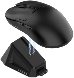 AJ159P MC Wireless Gaming Mouse, 12000 DPI, Tri-Mode 2.4G/Bluetooth/Wired, Magnetic RGB Charging Dock, 56g Ultra-Light, Programmable 6 Buttons - Perfect for Gaming, Work & Travel (Black) AJ159P MC Wireless Gaming Mouse, 12000 DPI, Tri-Mode 2.4G/Bluetooth/Wired, Magnetic RGB Charging Dock, 56g Ultra-Light, Programmable 6 Buttons - Perfect for Gaming, Work & Travel (Black)