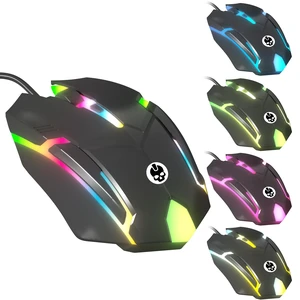 Wired Gaming Mouse, Ergonomic RGB LED USB Mouse for PC/Mac/Laptop, 1500 DPI | Optical Sensor, Ambidextrous, 6-Ft Tangle-Free Cable, Plug & Play, Low-Latency, Compatible With Linux, Xbox, PS4/PS5 Wired Gaming Mouse, Ergonomic RGB LED USB Mouse for PC/Mac/Laptop, 1500 DPI | Optical Sensor, Ambidextrous, 6-Ft Tangle-Free Cable, Plug & Play, Low-Latency, Compatible With Linux, Xbox, PS4/PS5