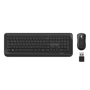 Desktop 850 Keyboard & Mouse Combo Designed by Microsoft Wireless Connection, Precision Tracking, Wireless AES 128-Bit Encryption, Windows Shortcut Keys, Ambidextrous Design Black Desktop 850 Keyboard & Mouse Combo Designed by Microsoft Wireless Connection, Precision Tracking, Wireless AES 128-Bit Encryption, Windows Shortcut Keys, Ambidextrous Design Black