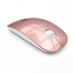 Wireless Mouse, Dual Bluetooth+2.4Ghz, Type C Charging, Rose Gold | 3-Device Switching, Quiet slim rechargeable mouse, 1600 DPI, Portable for laptops, MacBook, iPad, office, study and travel Wireless Mouse, Dual Bluetooth+2.4Ghz, Type C Charging, Rose Gold | 3-Device Switching, Quiet slim rechargeable mouse, 1600 DPI, Portable for laptops, MacBook, iPad, office, study and travel