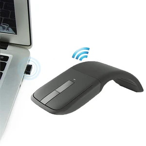 Ultra-Thin Folding Mouse 2.4G Wireless Arc Mouse 1000 DPI Universal Portable Optical Mouse with USB Receiver, suiable for PC/Notebook/Smart TV(Black) Ultra-Thin Folding Mouse 2.4G Wireless Arc Mouse 1000 DPI Universal Portable Optical Mouse with USB Receiver, suiable for PC/Notebook/Smart TV(Black)