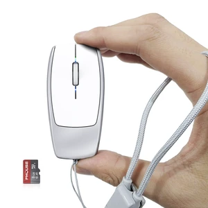 Portable 2-in-1 Wireless Bluetooth Mouse & Micro SD Card Reader | 8GB Card Included | USB-C Rechargeable | 3.07×1.49×0.87in | Compatible with Laptop Mac iPad Tablet | Remote Workers | Silver Portable 2-in-1 Wireless Bluetooth Mouse & Micro SD Card Reader | 8GB Card Included | USB-C Rechargeable | 3.07×1.49×0.87in | Compatible with Laptop Mac iPad Tablet | Remote Workers | Silver