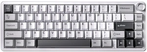 T68Pro 60% Wireless Mechanical Gaming Keyboard, QMK/VIA GasketMount, TriMode 2.4G/Bluetooth/USBC, HotSwap, Volume Knob, NorthFacing RGB-Dawn White T68Pro 60% Wireless Mechanical Gaming Keyboard, QMK/VIA GasketMount, TriMode 2.4G/Bluetooth/USBC, HotSwap, Volume Knob, NorthFacing RGB-Dawn White