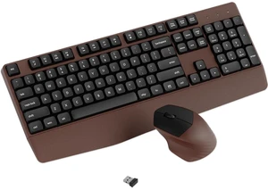 Ergonomic Wireless Keyboard and Mouse Combo with Wrist Rest (Black Coffee) | COVEVA Full Size Keyboard with 12 Dedicated Shortcuts, Smart Auto-Sleep, 2.4GHz Receiver, Natural Typing for PC Laptop Ergonomic Wireless Keyboard and Mouse Combo with Wrist Rest (Black Coffee) | COVEVA Full Size Keyboard with 12 Dedicated Shortcuts, Smart Auto-Sleep, 2.4GHz Receiver, Natural Typing for PC Laptop