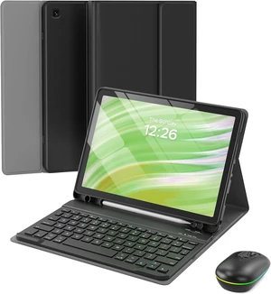 for HD 10/10 Plus & Other 10.1 inch Tablet Case with Keyboard | for 11th/13th, 3-Speed Mouse, Detachable Magnetic Keyboard, S Pen Holder, Black for HD 10/10 Plus & Other 10.1 inch Tablet Case with Keyboard | for 11th/13th, 3-Speed Mouse, Detachable Magnetic Keyboard, S Pen Holder, Black