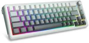 65% Wireless Mechanical Gaming Keyboard with Knob, Creamy Sound | Bluetooth/2.4Ghz/USB Wired Keyboard , Hot Swappable Pre-lubed Linear Switches, RGB Backlit Keyboard for PC/Laptop 65% Wireless Mechanical Gaming Keyboard with Knob, Creamy Sound | Bluetooth/2.4Ghz/USB Wired Keyboard , Hot Swappable Pre-lubed Linear Switches, RGB Backlit Keyboard for PC/Laptop