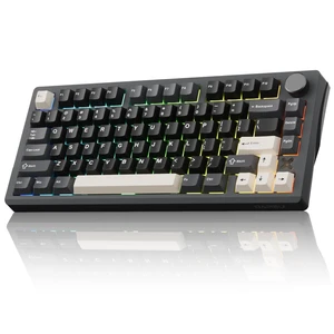 FLEX75 Gasket Wireless Mechanical Keyboard with Knob | Tri-mode,Hot Swap,75% Custom Gaming Keyboard with PBT Keycaps,RGB Backlit for Mac/Win FLEX75 Gasket Wireless Mechanical Keyboard with Knob | Tri-mode,Hot Swap,75% Custom Gaming Keyboard with PBT Keycaps,RGB Backlit for Mac/Win