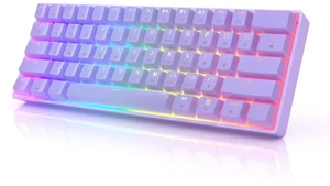 GK61 Mechanical Gaming Keyboard - 61 Keys Multi Color RGB Illuminated LED Backlit Wired Programmable for PC/Mac Gamer (Gateron Optical Brown, Lavender) GK61 Mechanical Gaming Keyboard - 61 Keys Multi Color RGB Illuminated LED Backlit Wired Programmable for PC/Mac Gamer (Gateron Optical Brown, Lavender)