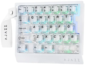 AJAZZ AK029 One Handed Gaming Keyboard, 8K Polling, 29 Keys | Hall Effect Keyboard, SOCD & DKS, Magnetic Switch, Adjustable Actuation, RGB Backlits, Aluminum Plate (White Transparent) AJAZZ AK029 One Handed Gaming Keyboard, 8K Polling, 29 Keys | Hall Effect Keyboard, SOCD & DKS, Magnetic Switch, Adjustable Actuation, RGB Backlits, Aluminum Plate (White Transparent)