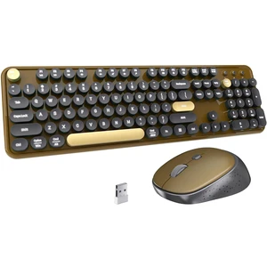 Keyboard and Mouse Wireless Black Coffee | Full-Sized Office Keyboard with Typewriter Flexible Keys, 2.4GHz Connection, Wrist Rest, Optical Mouse for PC Laptop Keyboard and Mouse Wireless Black Coffee | Full-Sized Office Keyboard with Typewriter Flexible Keys, 2.4GHz Connection, Wrist Rest, Optical Mouse for PC Laptop