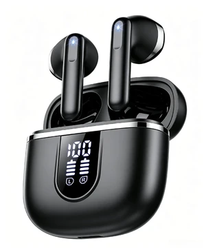 Wireless Earbuds, Bluetooth 5.4 Headphones with 3D Bass Stereo Sound, 40H In-Ear Buds with 6 ENC Noise Cancelling Mic, Ultralight Bluetooth Earbuds USB-C LED, IP7 Waterproof Earphones for Android iOS Wireless Earbuds, Bluetooth 5.4 Headphones with 3D Bass Stereo Sound, 40H In-Ear Buds with 6 ENC Noise Cancelling Mic, Ultralight Bluetooth Earbuds USB-C LED, IP7 Waterproof Earphones for Android iOS