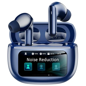 Wireless Earbuds with Smart Touchscreen Case, AI Noise Cancelling Ear Buds | Bluetooth 6.0, 40H Playtime Stereo Headphones, 2 Mics for Clear Calls, Touch Control, IPX7, for iPhone/Android, Work Blue Wireless Earbuds with Smart Touchscreen Case, AI Noise Cancelling Ear Buds | Bluetooth 6.0, 40H Playtime Stereo Headphones, 2 Mics for Clear Calls, Touch Control, IPX7, for iPhone/Android, Work Blue
