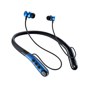 Neckband Bluetooth 5.3 Wireless Earbuds with HiFi Microphone | Noise Cancelling Deep Bass Earphones,60H Playtime,Comfortably Light,IPX5 Waterproof,Magnetic Headset for Workout (Blue Neckband Bluetooth 5.3 Wireless Earbuds with HiFi Microphone | Noise Cancelling Deep Bass Earphones,60H Playtime,Comfortably Light,IPX5 Waterproof,Magnetic Headset for Workout (Blue